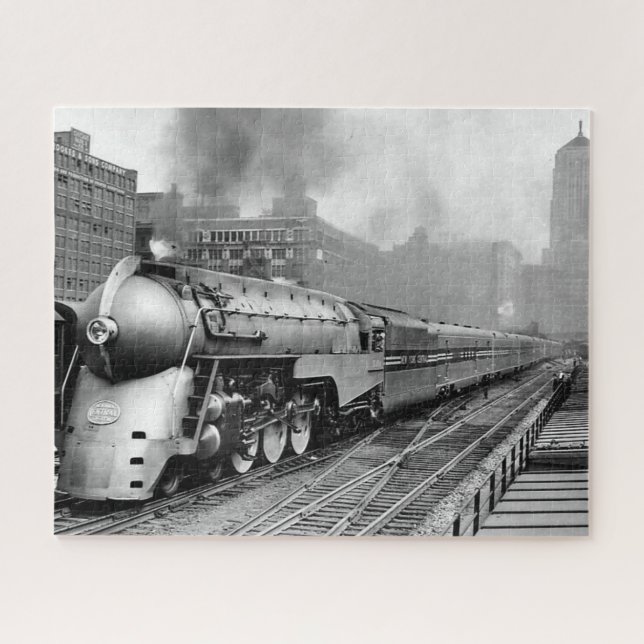 Puzzle Train aérodynamique 20th Century Limited c 1938 (Horizontal)