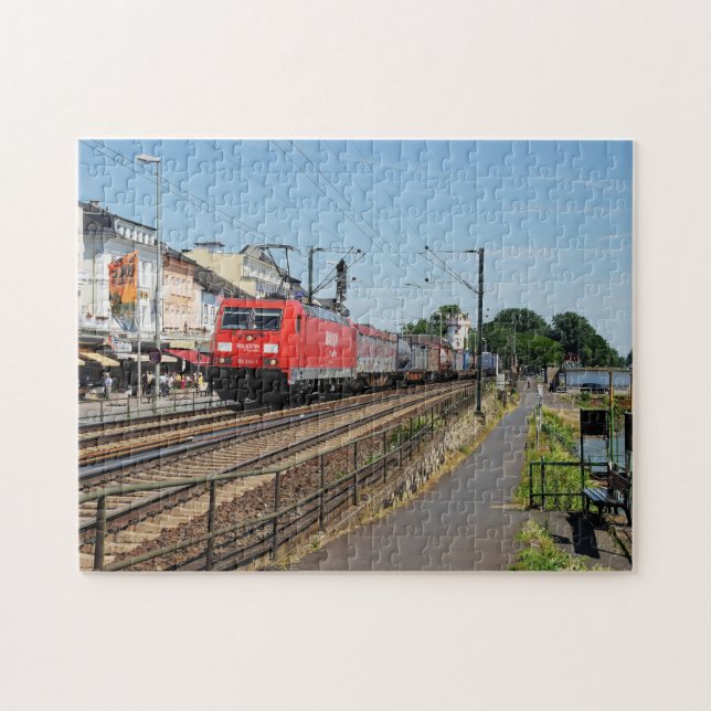 Puzzle Train de marchandises à Rüdesheim sur le Rhin (Horizontal)
