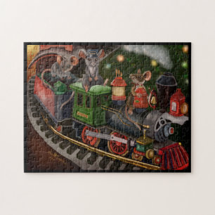 Puzzle Train de vacances Merry Mouse