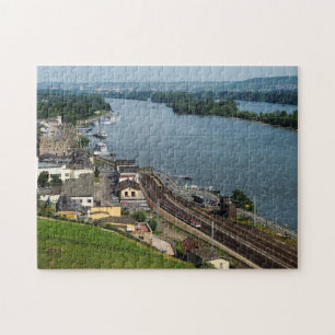 Puzzle Train de voyageurs à Rüdesheim sur le Rhin