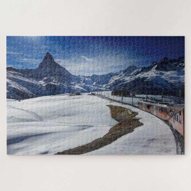 Puzzle Train et Matterhorn ferroviaires de Gornergrat (Horizontal)