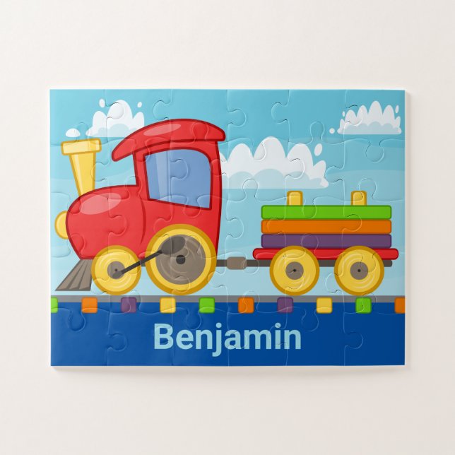 Puzzle Train personnalisé AUCUNE VERSION PHOTO Jigsaw Puz (Horizontal)