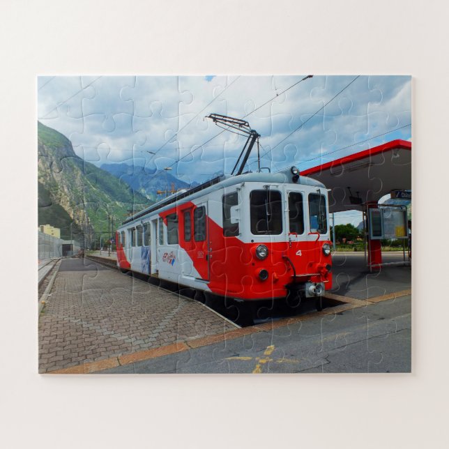 Puzzle Train pour Chamonix en Suisse (Horizontal)