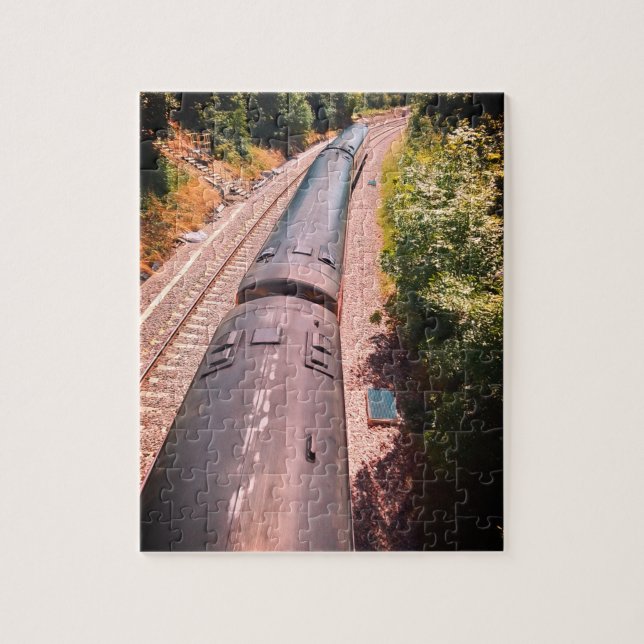 Puzzle Train sur la voie (Vertical)