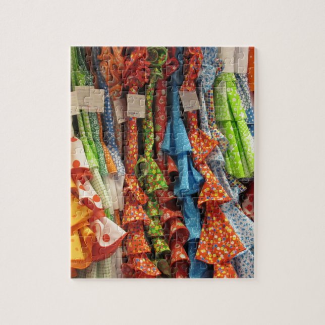 Puzzle trajes de flamenca Sevilla Andalucia Feria abril (Vertical)