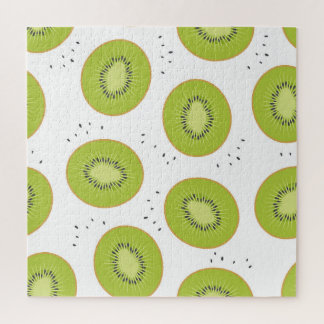 Puzzle Tranches de fruits Kiwi, illustration transparente