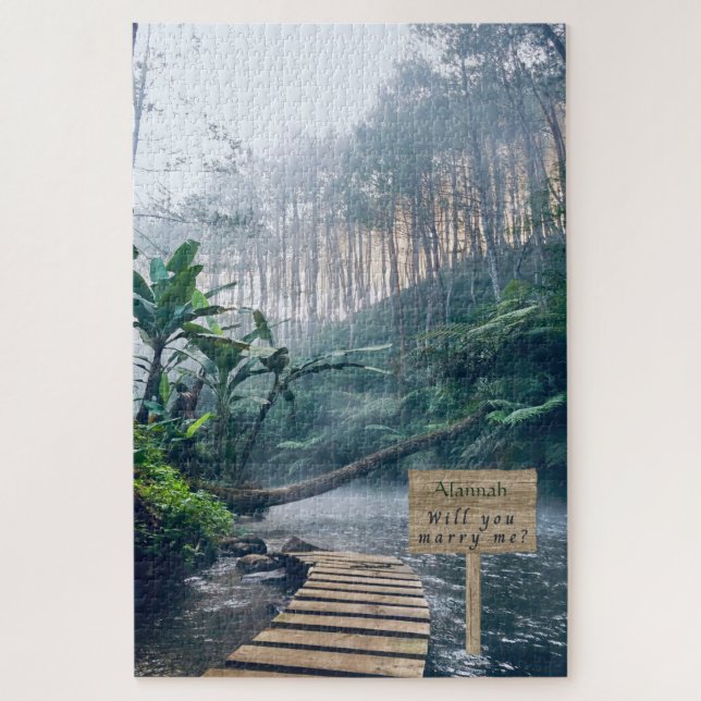 Puzzle Tranquille Misty Misty Rainforest Épouse-moi Puzzl (Vertical)