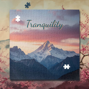 Puzzle Tranquillité   Montagnes et nuages