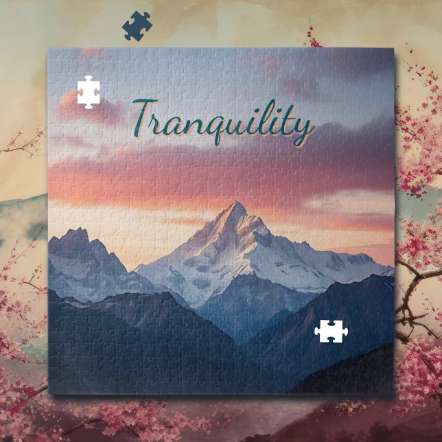 Puzzle Tranquillité | Montagnes et nuages (Créateur téléchargé)