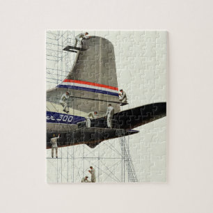 Puzzle Transport vintage, Maintenance des avions