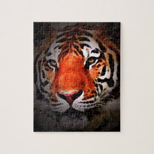 Puzzle Travail artistique motivant au visage de tigre