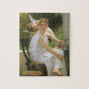 Puzzle Travail interrompu par Bouguereau, Angel Portrait