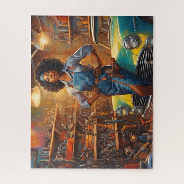 Puzzle Travailler dur dans la boutique (Vertical)