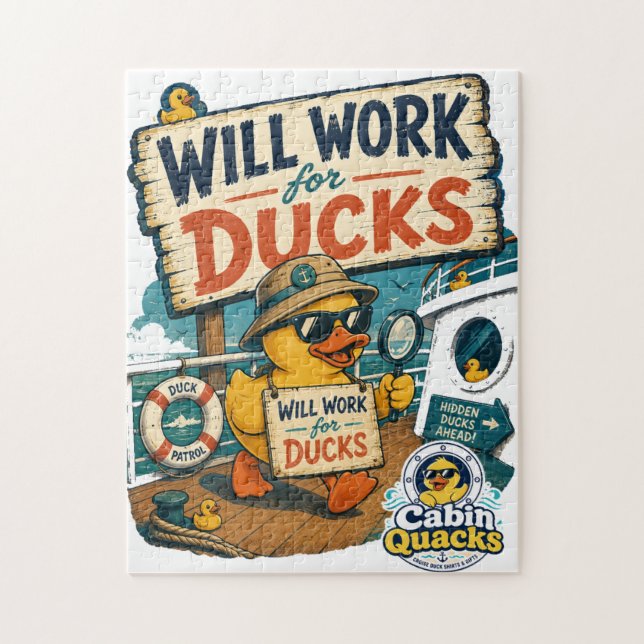 Puzzle Travaillera pour des canards (Vertical)