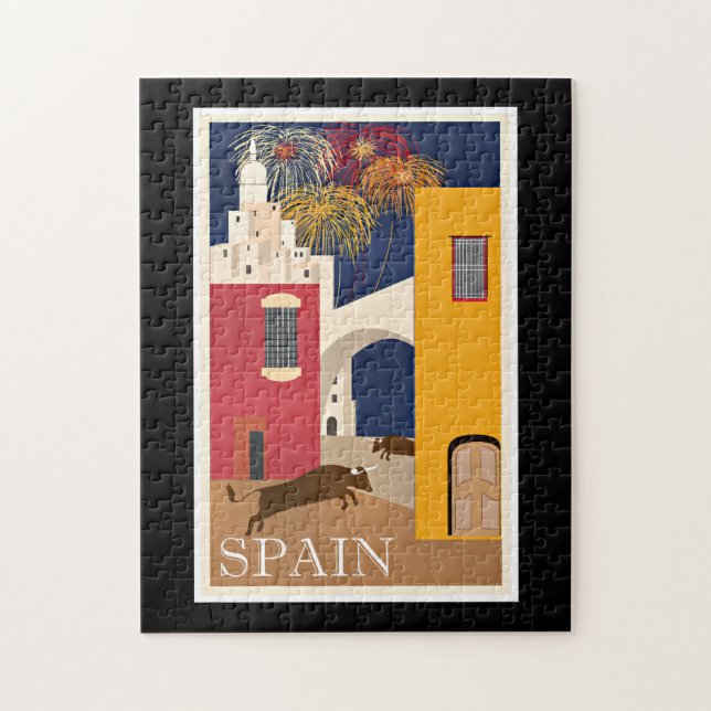Puzzle Travel Espagne vintage (Vertical)