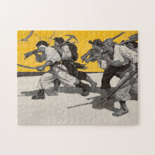 Puzzle Treasure Island, 1911 par Newell Convers Wyeth