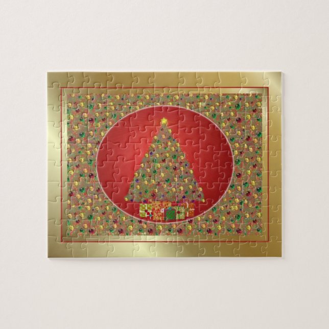 Puzzle Tree de Golden Christmas (Horizontal)
