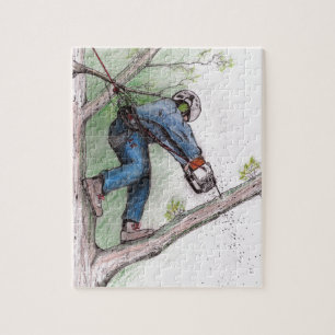 Puzzle Tree Surgeon Arborist Lumberjack
