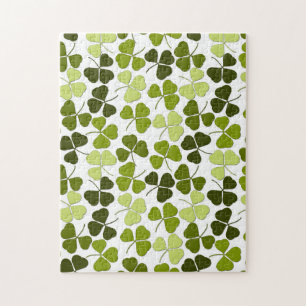 Puzzle Trèfle vert dans une variété de nuances