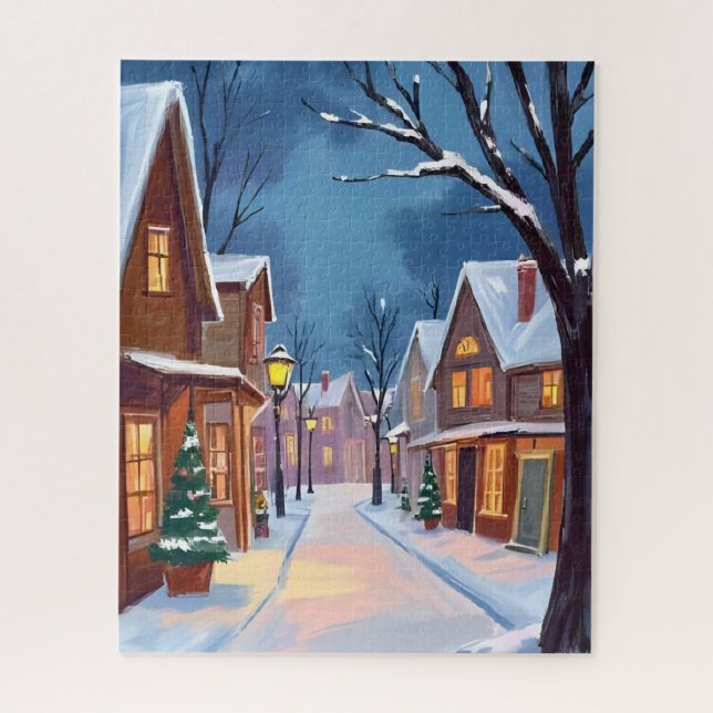 Puzzle Très joyeuse ville de Noël (Vertical)