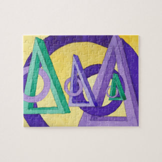 Puzzle Triangles Abstraits