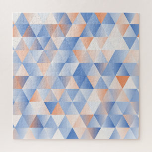 Puzzle Triangles bleus doux