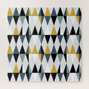 Puzzle Triangles : Motif géométrique Vintage moderne.