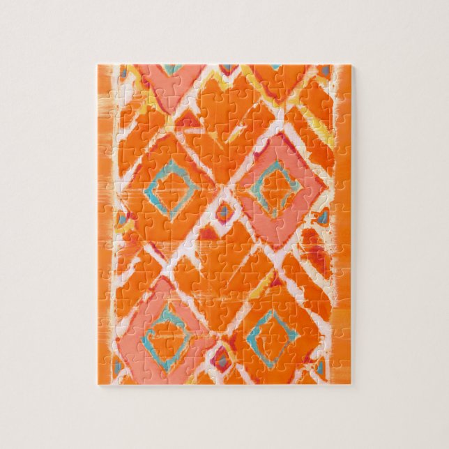 Puzzle Tribal Orange II (Vertical)