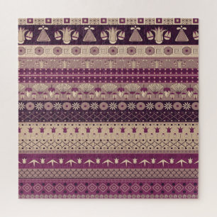 Puzzle Tribale égyptienne : Ancien sans couture