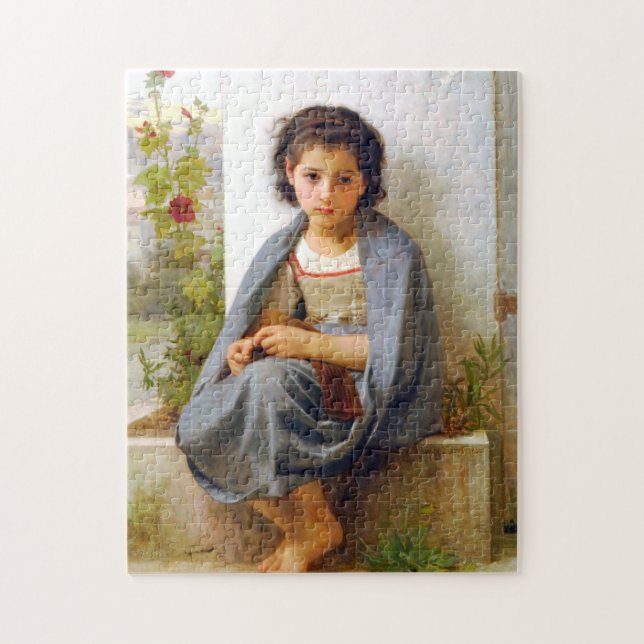 Puzzle Tricot fille, Bouguereau (Vertical)