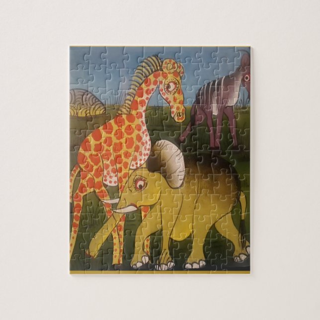 Puzzle Trio d'art africain (Vertical)