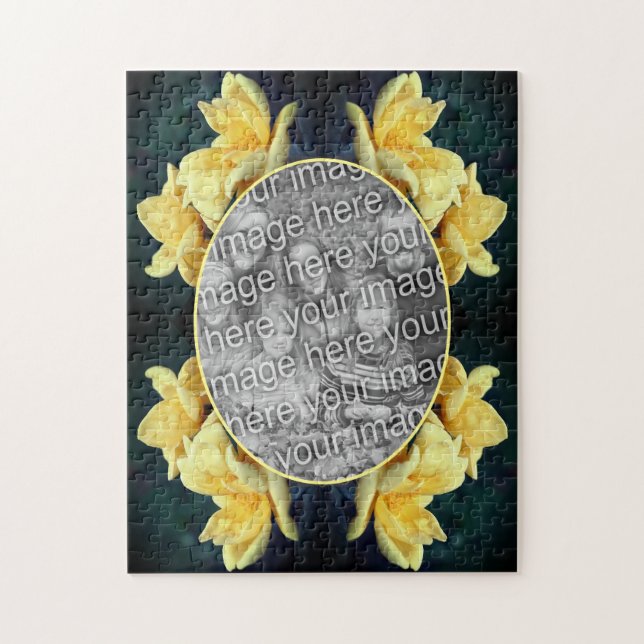 Puzzle Trio Rose Jaune Créer Votre Propre Photo (Vertical)