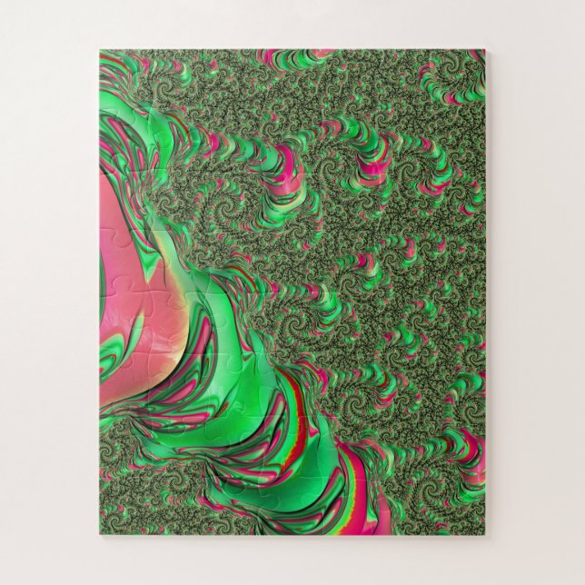 Puzzle Tripant Funky Psychédélique Groovy Spirale Art Fra (Vertical)