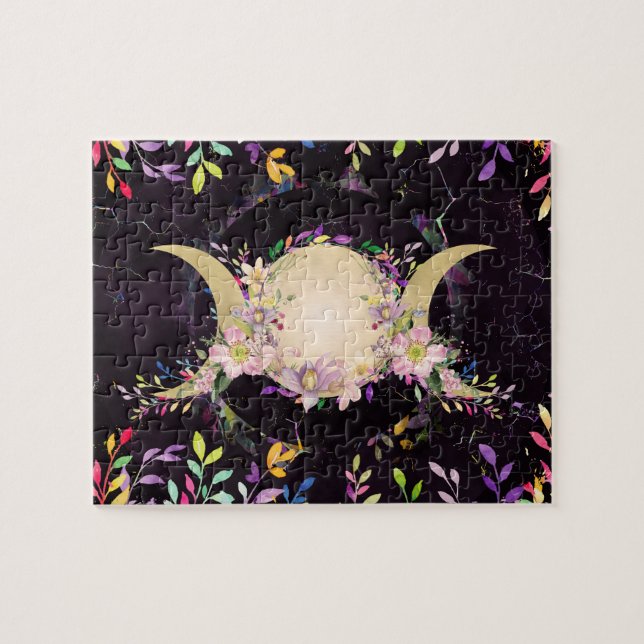 Puzzle Triple Lune - Triple Déesse - Aquarelle (Horizontal)