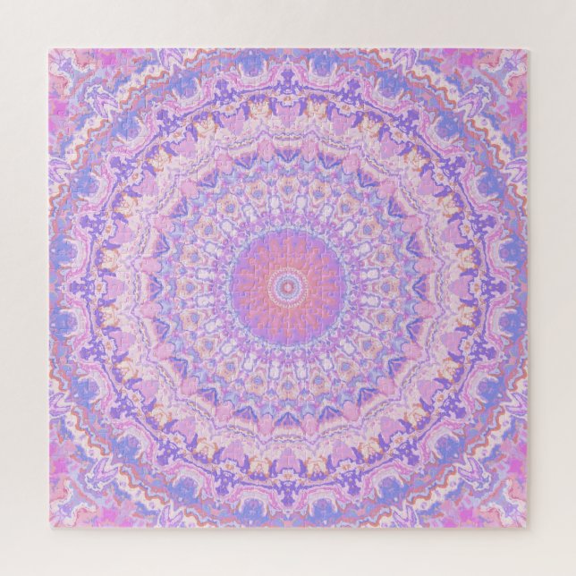 Puzzle Trippy coloré complexe Boho Hippie Mandala (Vertical)