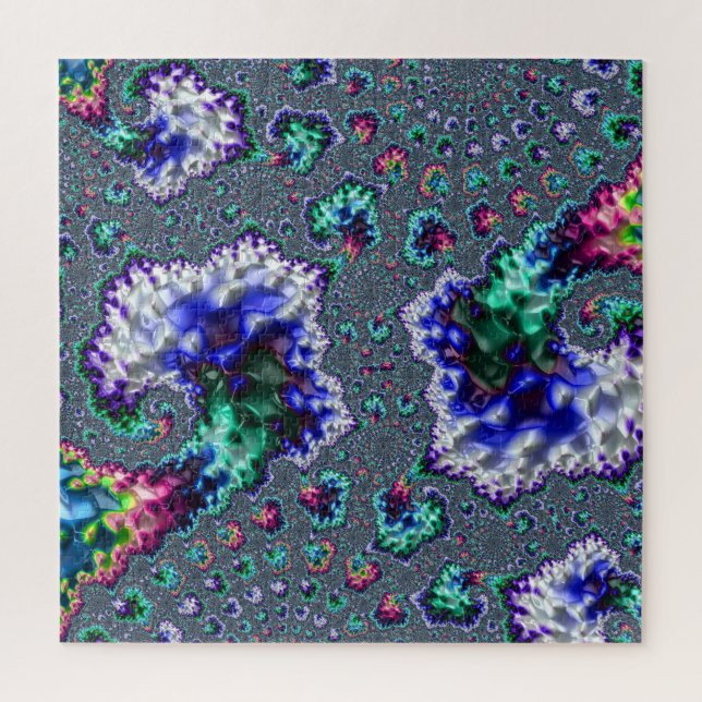 Puzzle Trippy coloré Super spirale Abstraite fissure (Vertical)