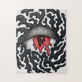 Puzzle Trippy Eye with Tentacles - Trippy Surreal Art