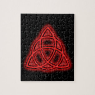 Puzzle Triquetra Néon Rouge