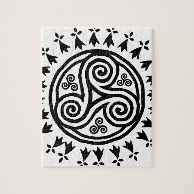 Puzzle Triskel breton & hermines (Vertical)
