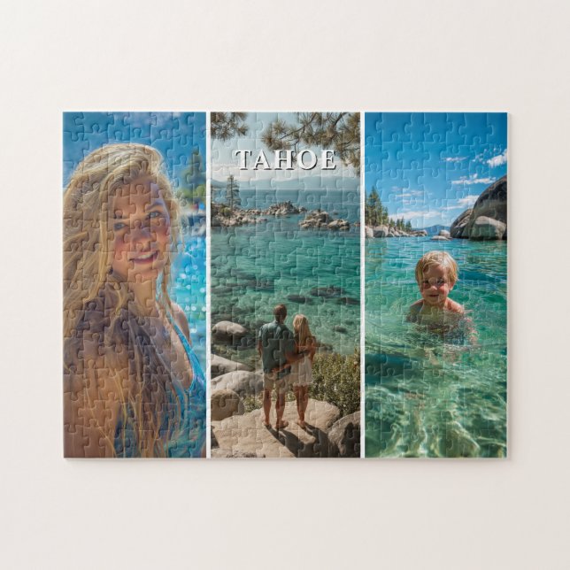 Puzzle Trois bandes verticales Boho Photo 11x14 (Horizontal)