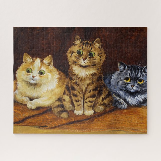 Puzzle Trois chats sur un tapis persan par Louis Wain (Horizontal)