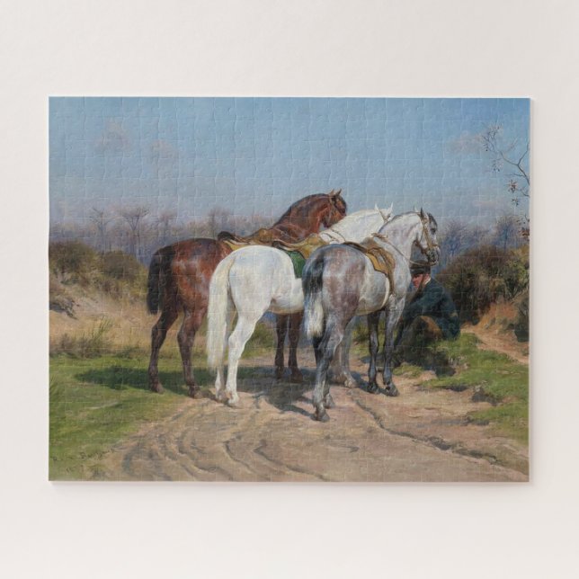 Puzzle Trois chevaux étalons (par Rosa Bonheur) (Horizontal)