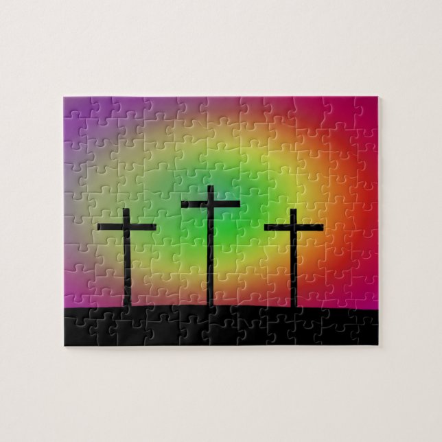 Puzzle Trois croix brillent (Horizontal)