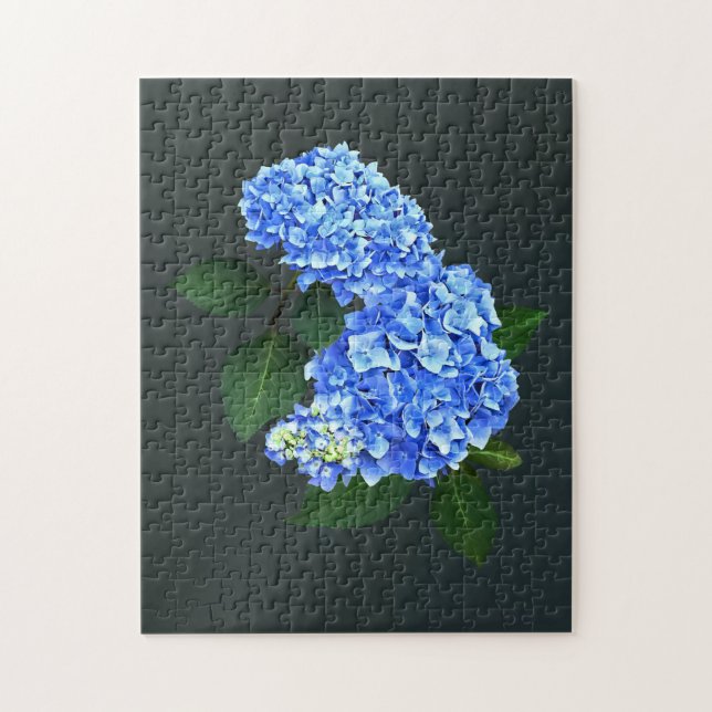 Puzzle Trois Hydrangea bleu (Vertical)