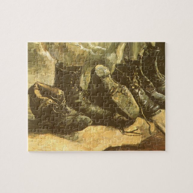 Puzzle Trois paires de chaussures par Vincent van Gogh (Horizontal)