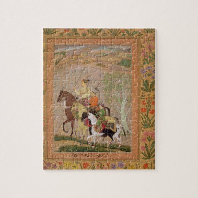 Puzzle Trois princes Going Hunting, c.1635 (gouache sur (Vertical)
