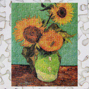 Puzzle Trois tournesols dans un vase par Vincent van Gogh