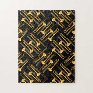 Puzzle Trombone Crosshatch