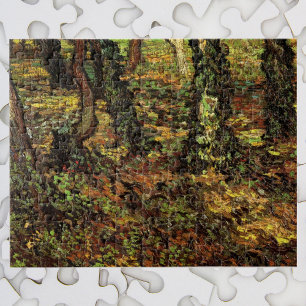 Puzzle Troncs d'arbres avec lierre par Vincent van Gogh
