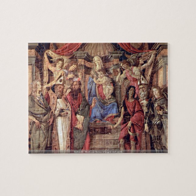 Puzzle Trône de Botticelli - de Madonna des anges et des (Horizontal)